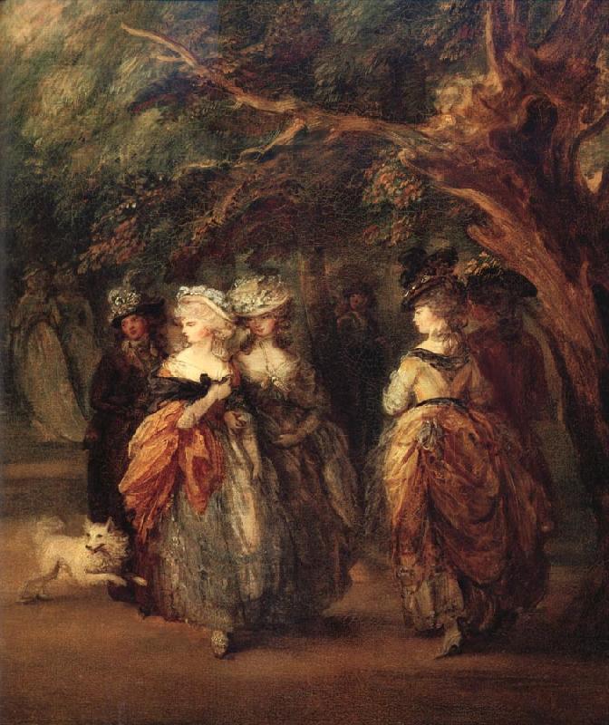 Thomas Gainsborough Details of The mall in St.James's Park Sweden oil painting art